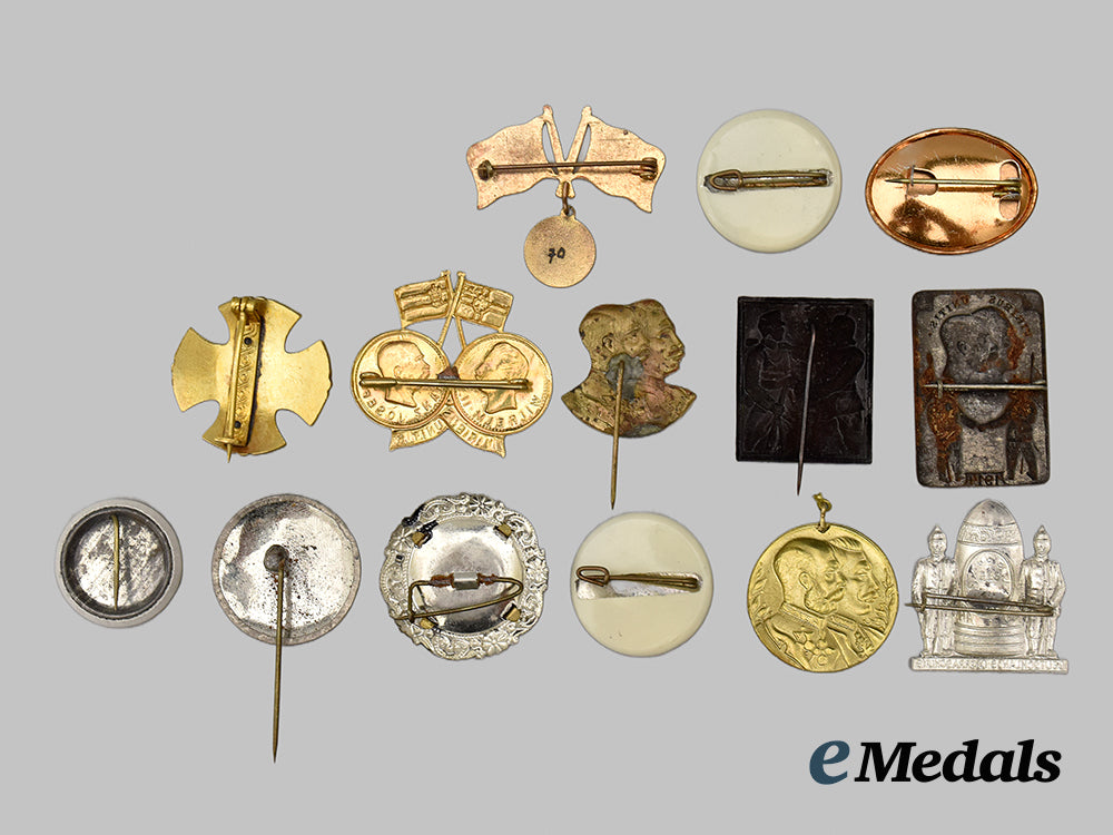 germany,_imperial._a_mixed_lot_of_first_world_war_austro-_german_alliance_patriotic_badges__mnc6170