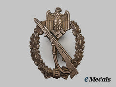 Germany, Wehrmacht. An Excellent Infantry Assault Badge, Bronze Grade, By Fritz Zimmermann