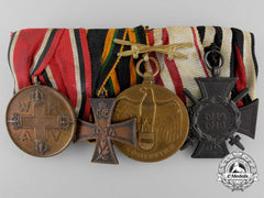 A Saxe-Coburg-Gotha War Cross 1914-18 Medal Bar