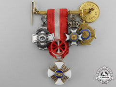 Germany, Imperial. A Four Piece Miniature Award Chain