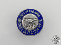 A Second War Royal Canadian Air Force (Rcaf) Aircraft Detection Corps Badge