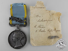 A Crimea Medal To R. Bean; 2Nd Battalion Rifle Brigade