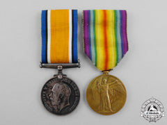 Canada. A First War Pair To Lance Corporal Barteaux; Wounded On The Somme