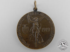 A First War Tiffany Made American Expeditionary Force Athletics Medal; Named