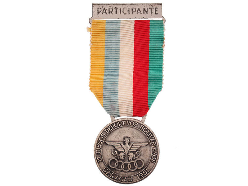 3_rd_bolivarian_games_participant's_medal,_caracas1951_og1145