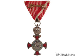 Silver Cross Of Merit With Crown