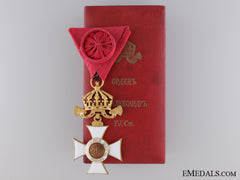 Order Of St. Alexander; Fourth Class Cross; Cased