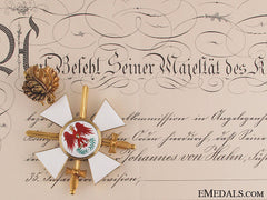 Order Of The Red Eagle To Johannes Von Hahn