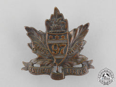 Canada. A First War 97Th Infantry Battalion "Toronto Americans" Cap Badge, Second Version