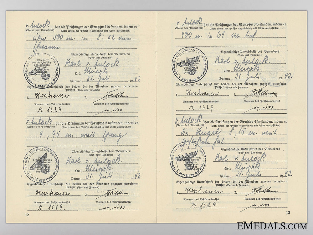 french,_italian,&_german_award_documents_to_captain_von_aulock;_german_army_p_366