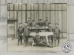 A Rare First War German Imperial Naval Airship Crew Photograph