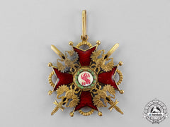 A First War Imperial Russian Order Of St. Stanislaus, Commander, Military Division, C.1917