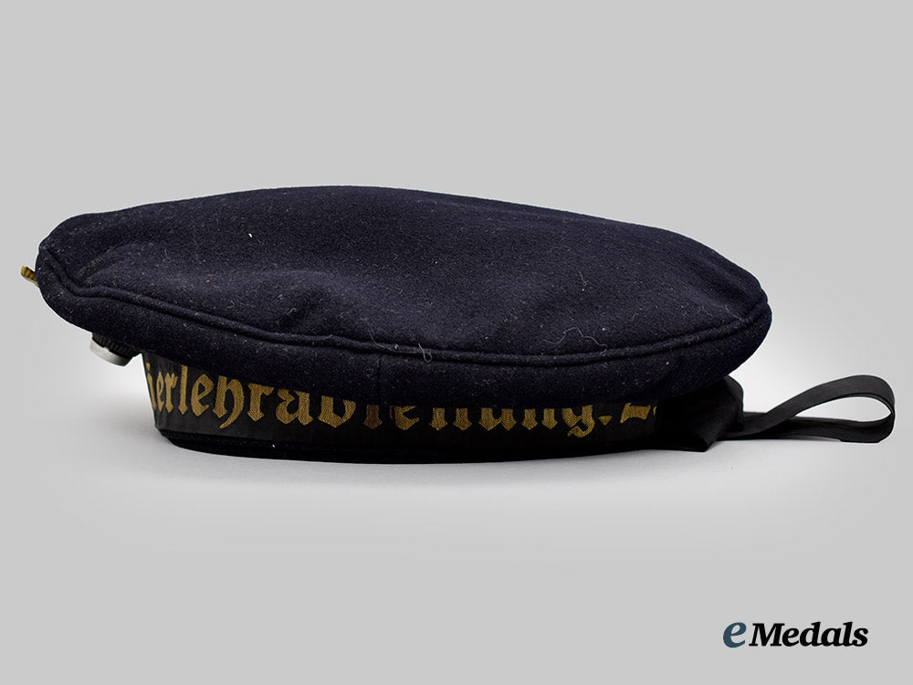 Germany, Kriegsmarine. A Blue Sailor’s Cap, Non-Commissioned Officer Training Department