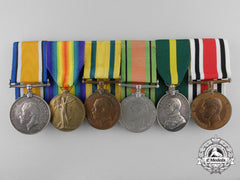 A Territorial Force & Constabulary Service Medal Group To Gunner Grey