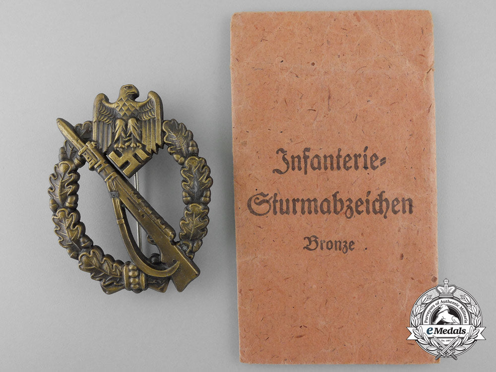 a_mint_bronze_grade_infantry_badge_with_packet_of_issue_by_josef_feix&_sohn_q_657