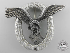 An Early Aluminum Luftwaffe Pilot’s Badge