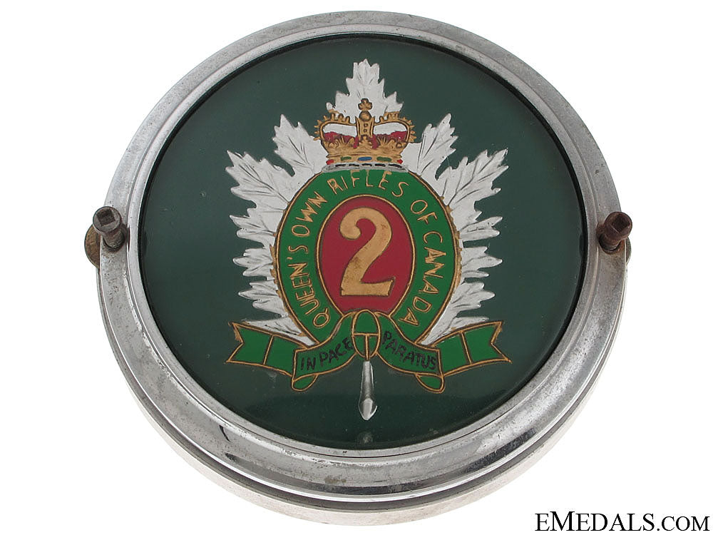 queen's_own_rifles_of_canada_automobile_grill_badge_queen_s_own_rifl_5127895c6a300