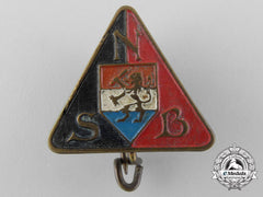 A Dutch National Socialist Movement (Nsb) Membership Badge