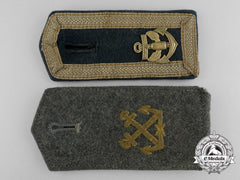 Two Coastal Artillery Shoulder Boards