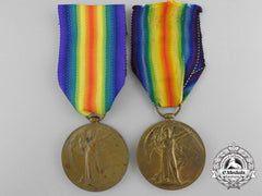 Two First War British Victory Medals