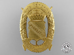 A Rare German Shooting Association Kreis Mannheim 1936 Award Badge; Gold Grade
