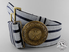 A Government Group 3 Official Of The Highest Grade Career Brocade Dress Belt With Buckle; Published