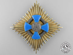 A Romanian Faithful Service Order; Grand Cross Breast Star By Heinrich Weiss Of Bucharest