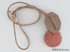 Set Of Wwii Identification Tag Pair
