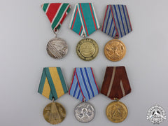 Six Bulgarian Medals And Awards