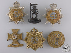 Six New Zealand Cap Badges
