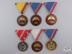 Six Republic Of Hungarian Medals & Awards