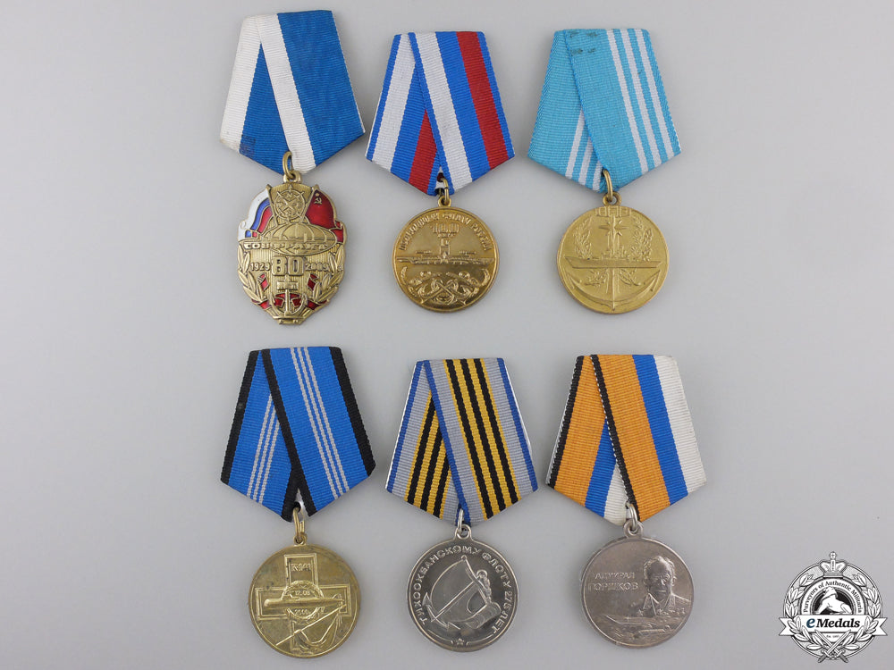 six_russian_federation_naval_medals_six_russian_fede_553a5ef17088b