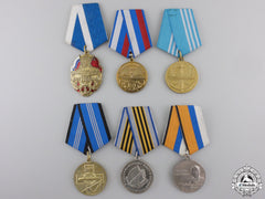 Six Russian Federation Naval Medals