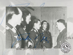 A Post War Signed Photograph Of Knight's Cross Recipient; Günther Rall