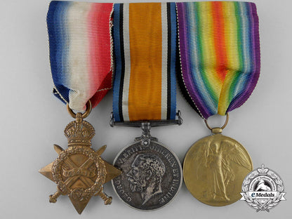 a_first_war_medal_trio_to_private_c.w._foster;_northamptonshire_regiment_t_214