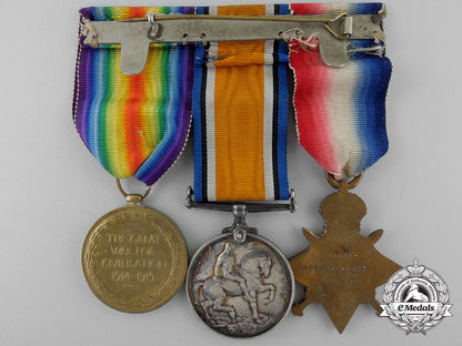 a_first_war_medal_trio_to_private_c.w._foster;_northamptonshire_regiment_t_215