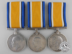 Three British War Medals To The Army; London & Yorkshire