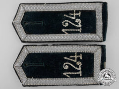An Early Pair Of German Army Infantry Shoulder Straps; Unteroffizier 124Th Regiment