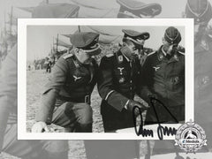 A Post War Signed Photograph Of Knight's Cross Recipient; Adolf Galland