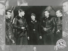 A Post War Signed Photograph Of Knight's Cross Recipient; Heinz Rökker