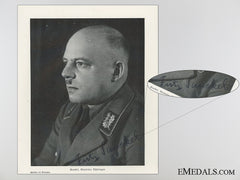The Signature Of German Politician Fritz Sauckel