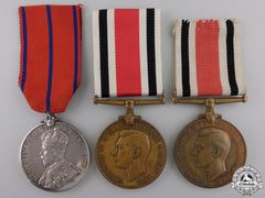 Three Constabulary Service & Coronation Medals