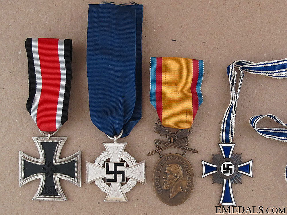 three_german_and_one_romanian_wwii_awards__three_german_an_523098cabd6c7