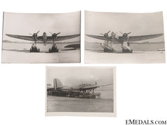 Three He115 German Seaplane Photographs
