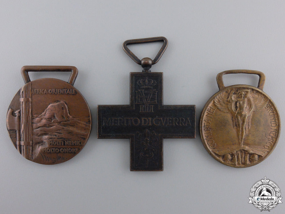 three_italian_medals_and_awards_three_italian_me_5522baa5b053b