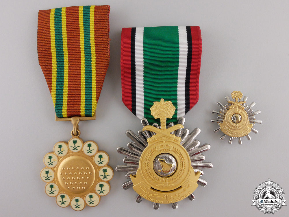 three_saudi_arabian_medals_and_awards_three_saudi_arab_55450bb1f0ee9