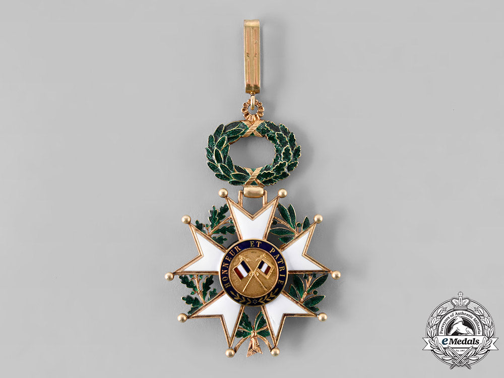 france,_iii_republic._an_order_of_the_legion_of_honour,_iii_class_commander,_by_arthus_bertrand,_c.1930_tray10_lo_013