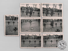 Germany, Ss. A Lot Of Photographs Of A War Cemetery Of The 17Th Ss Panzergrenadier Division “Götz Von Berlichingen”