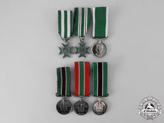 Rhodesia, Constitutional Monachy. A Lot Of Six Miniature Rhodesia Prison Service Awards