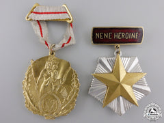 Two Albanian Motherhood Medals